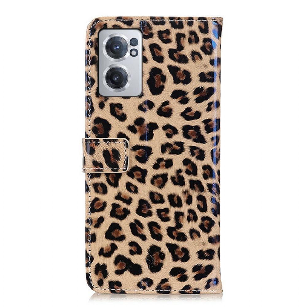 Lederhüllen Für OnePlus Nord CE 2 5G Leopard Kunstleder