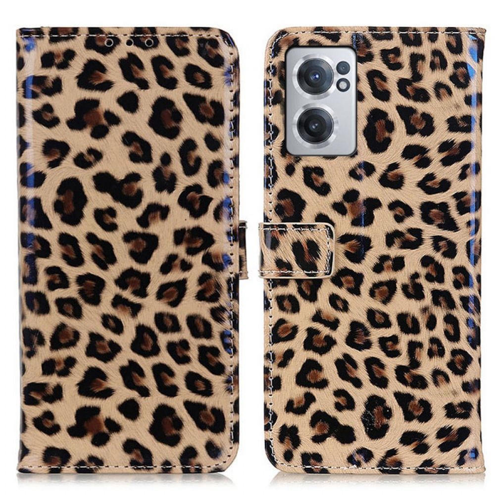 Lederhüllen Für OnePlus Nord CE 2 5G Leopard Kunstleder