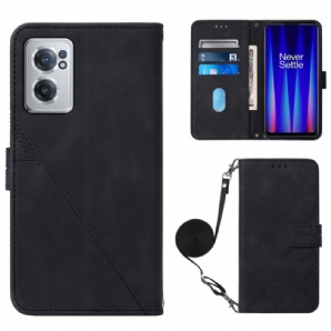 Lederhüllen Für OnePlus Nord CE 2 5G Yb Imecrinting Handtasche