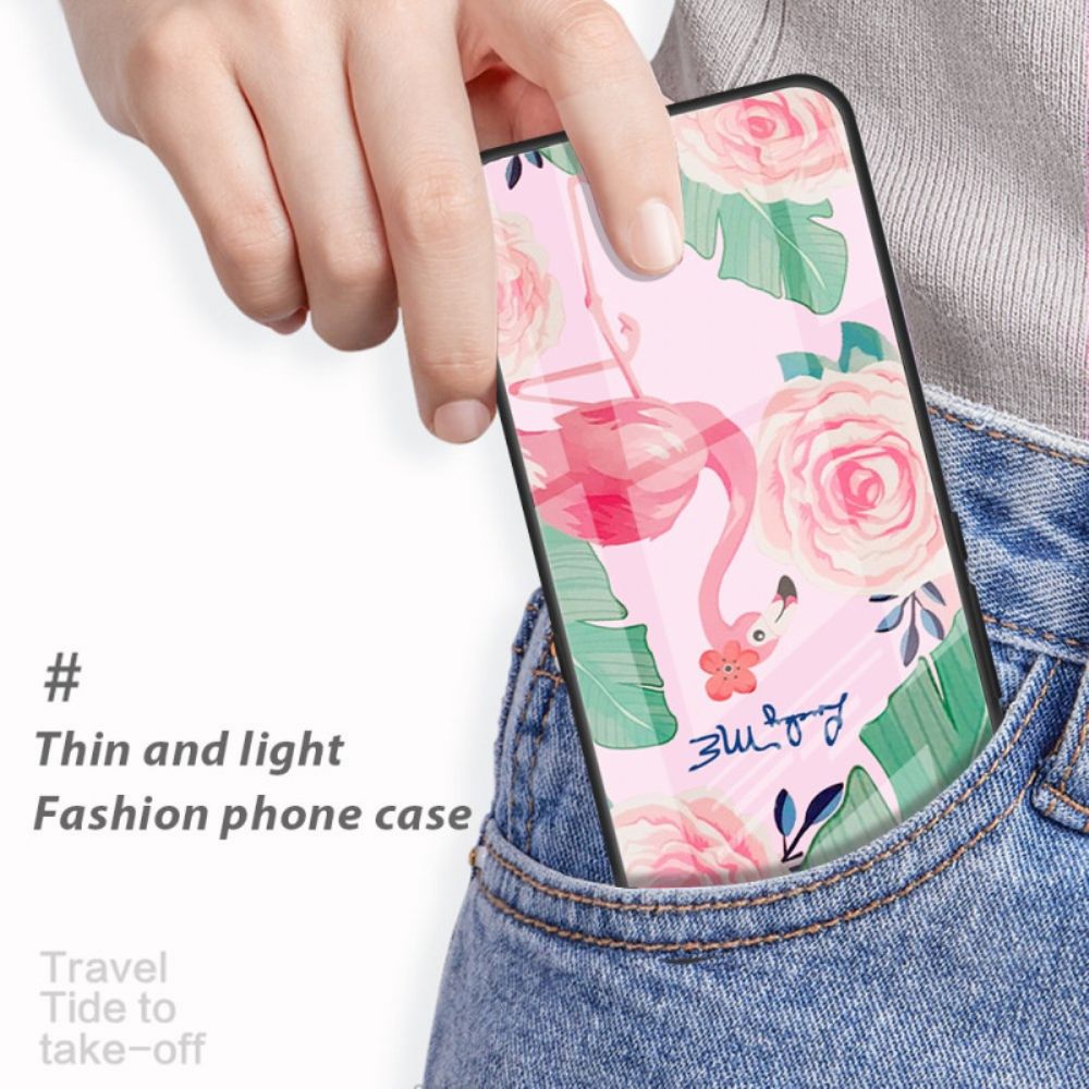 Hülle Huawei Pura 70 Pro Handyhülle Rosa Blumen Aus Gehärtetem Glas