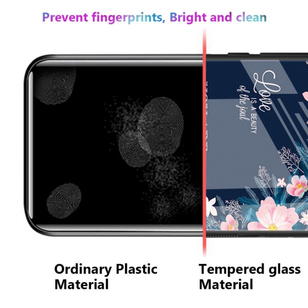 Hülle Huawei Pura 70 Pro Mondmuster Aus Gehärtetem Glas