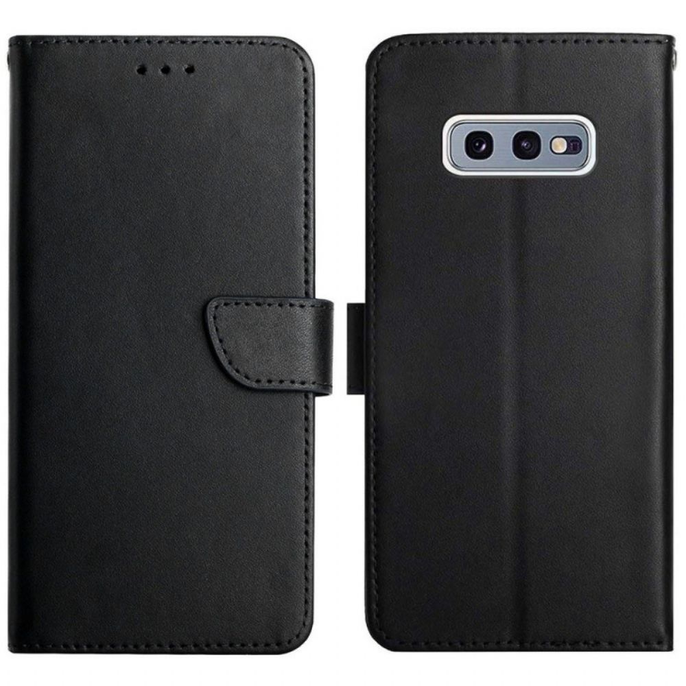 Flip Case Für Samsung Galaxy S10e Echtes Nappaleder