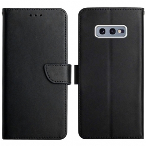 Flip Case Für Samsung Galaxy S10e Echtes Nappaleder