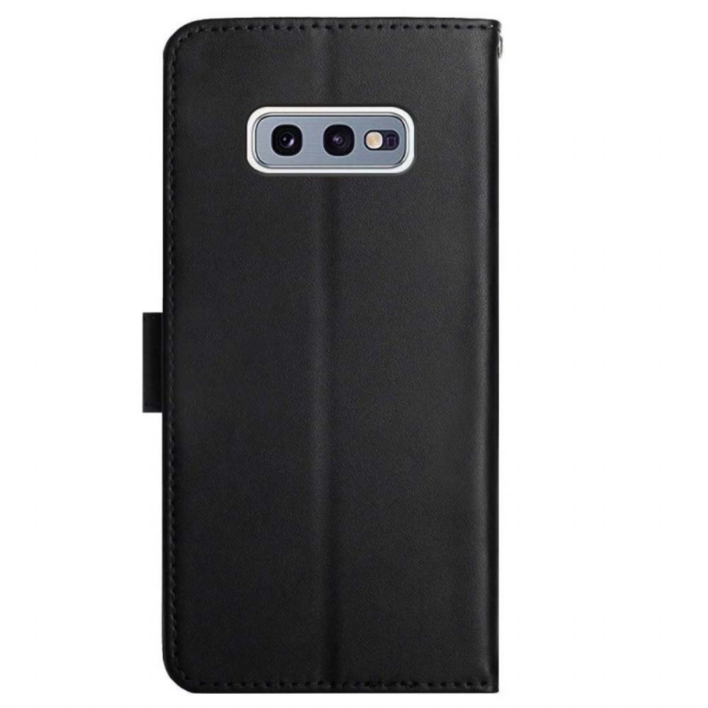 Flip Case Für Samsung Galaxy S10e Echtes Nappaleder