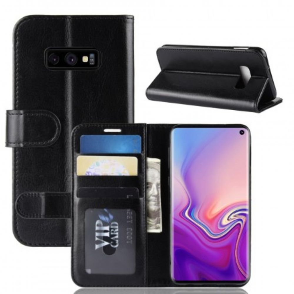 Flip Case Für Samsung Galaxy S10e Ultra Kunstleder