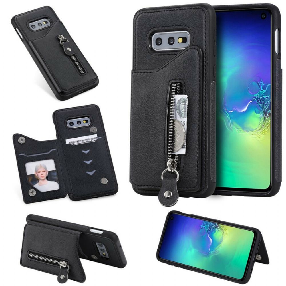 Handyhülle Für Samsung Galaxy S10e Geldbörse Hands Free Support Wallet