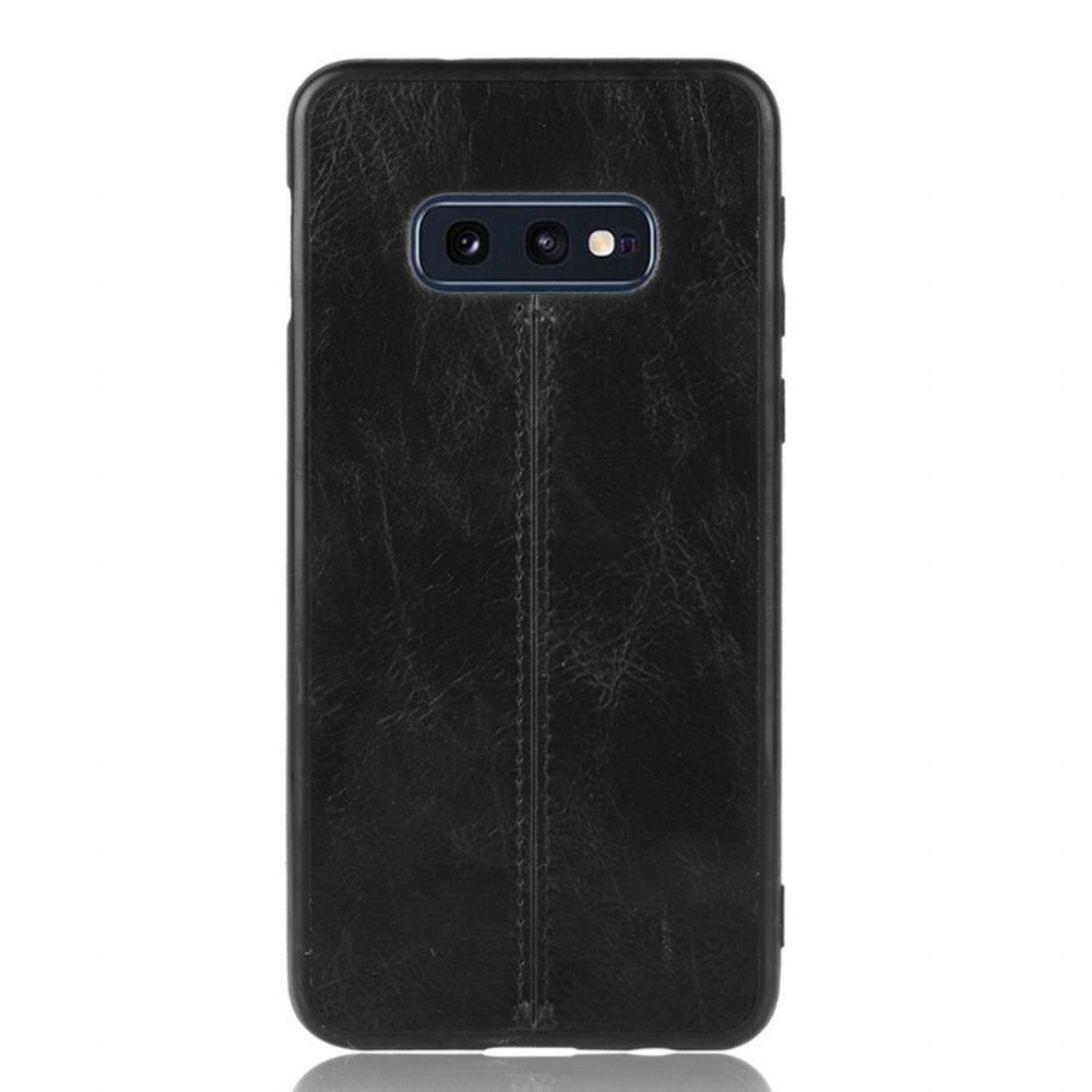 Handyhülle Für Samsung Galaxy S10e Nähte Lederoptik