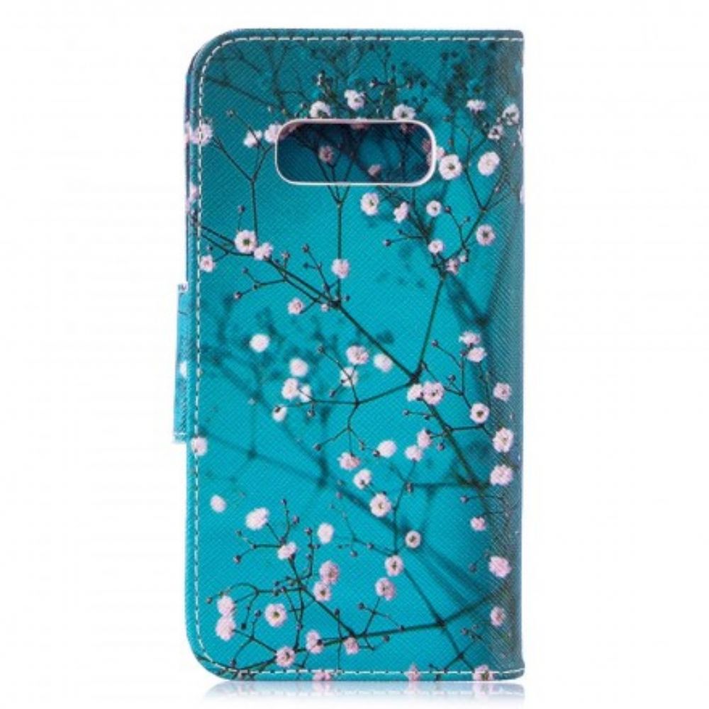 Lederhüllen Für Samsung Galaxy S10e Blühender Baum