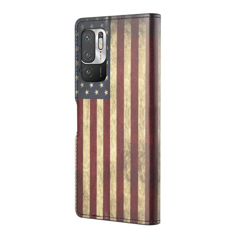 Flip Case Für Poco M3 Pro 5G Amerikanische Flagge