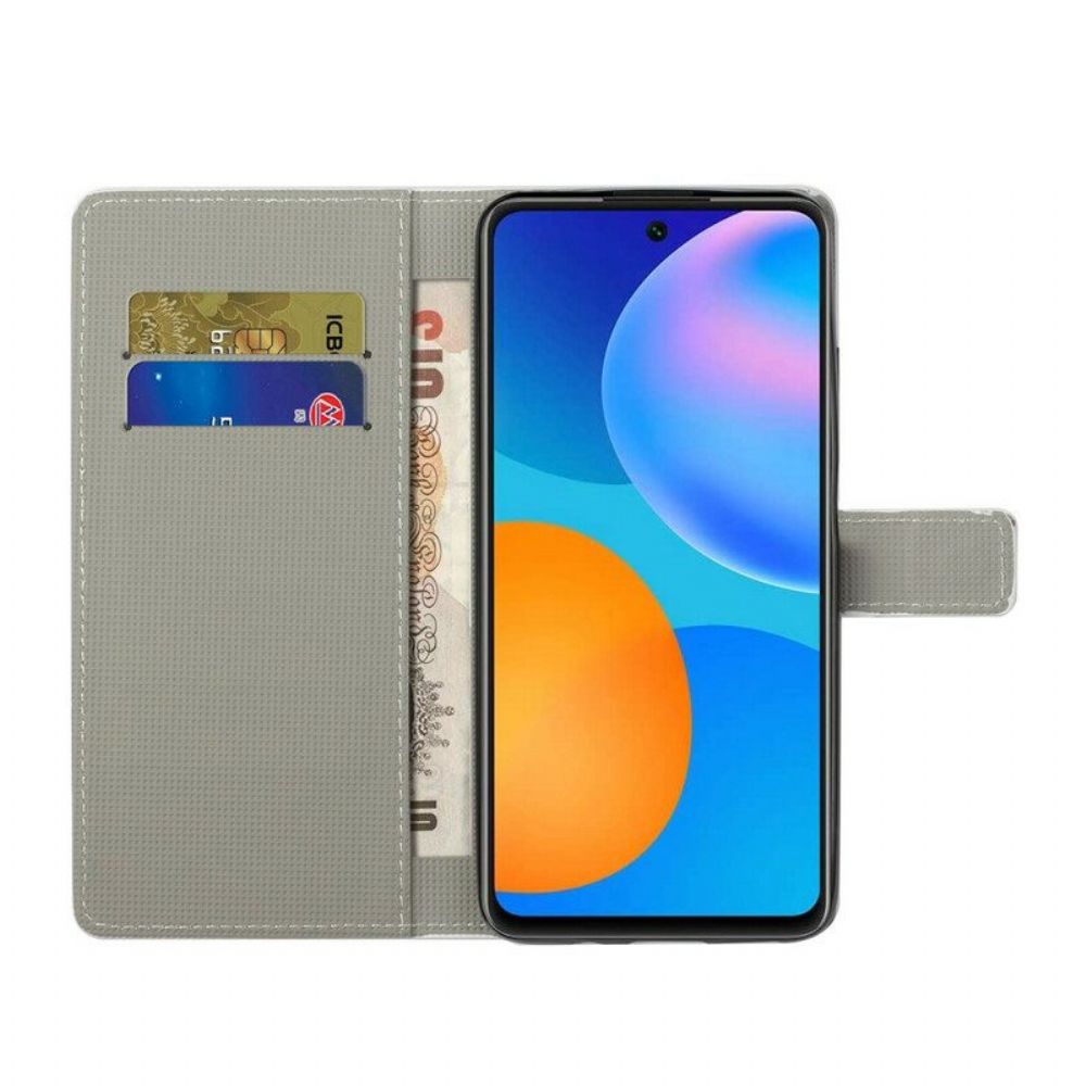 Flip Case Für Poco M3 Pro 5G Galaxy-design