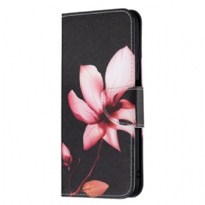 Flip Case Für Poco M3 Pro 5G Pinke Blume