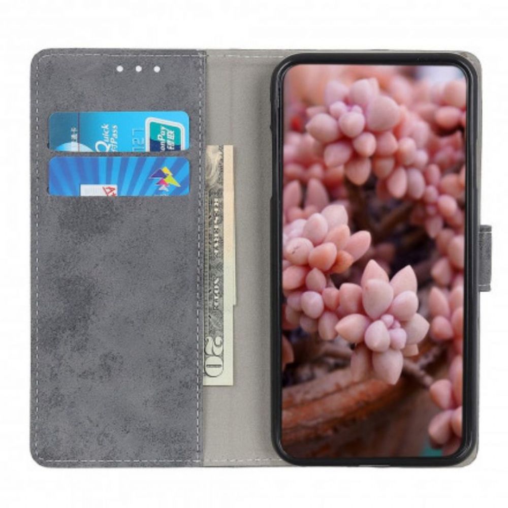 Flip Case Für Poco M3 Pro 5G Vintage-ledereffekt