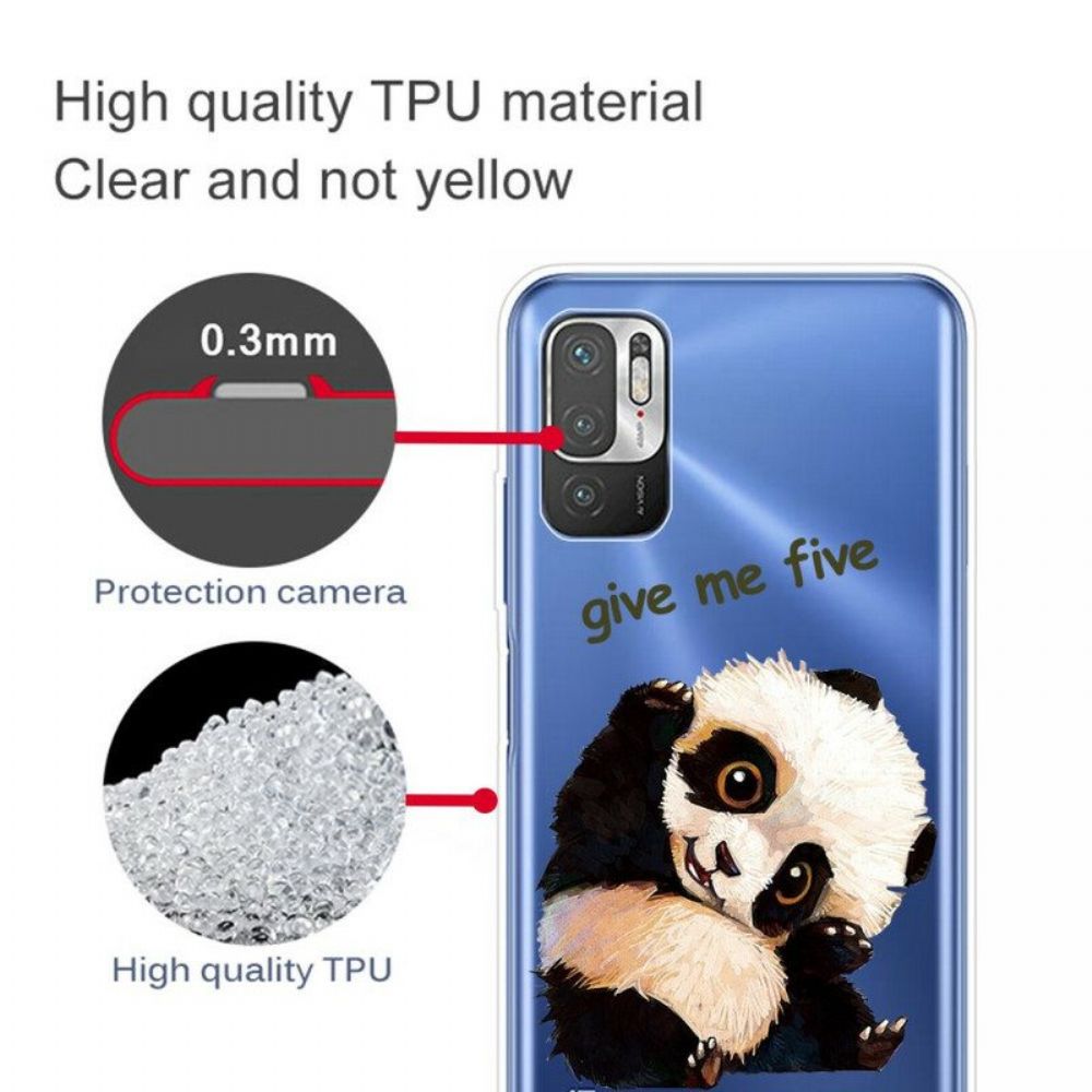 Handyhülle Für Poco M3 Pro 5G Panda. Gib Mir Fünf