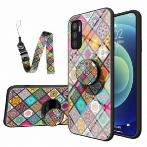 Handyhülle Für Poco M3 Pro 5G Patchwork-magnethalter