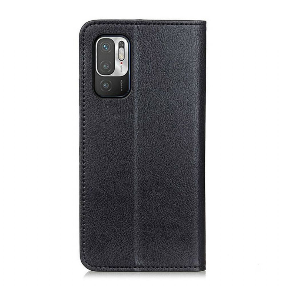 Schutzhülle Für Poco M3 Pro 5G Flip Case Litschi-spaltleder-textur