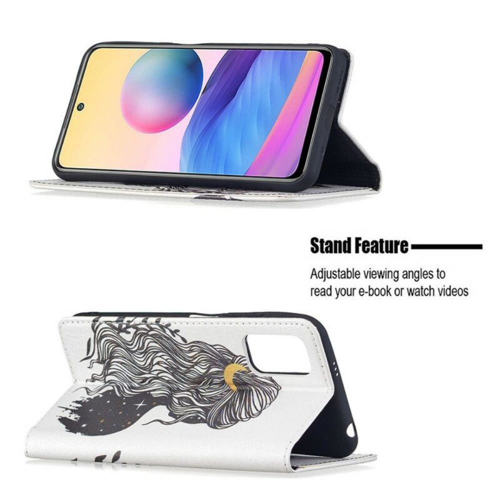 Schutzhülle Für Poco M3 Pro 5G Flip Case Schöne Haare