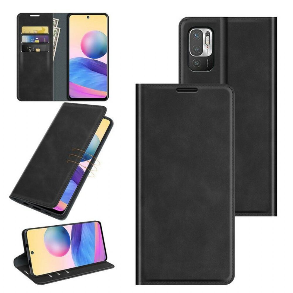 Schutzhülle Für Poco M3 Pro 5G Flip Case Seidiger Touch