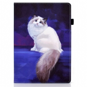 Case Für iPad Air (2024) Weiße Katze