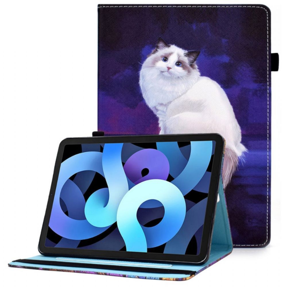 Case Für iPad Air (2024) Weiße Katze