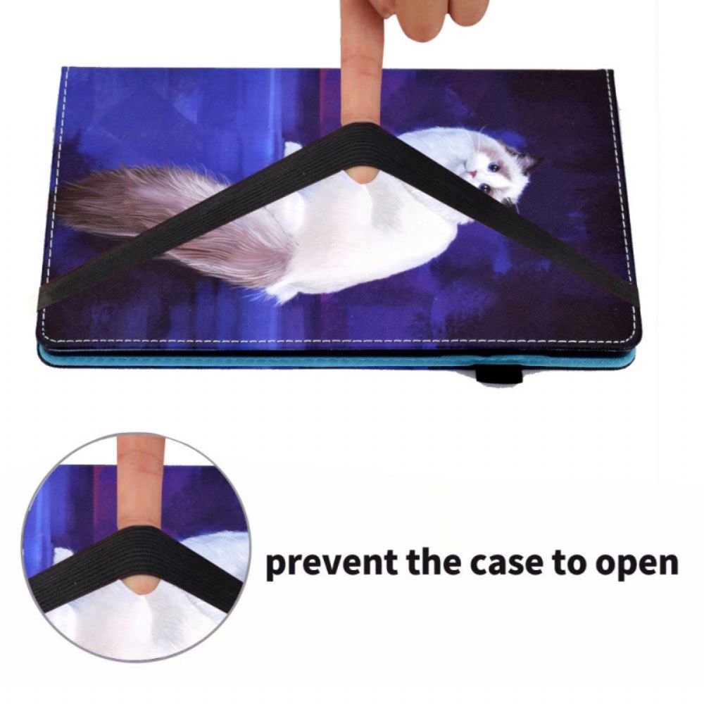 Case Für iPad Air (2024) Weiße Katze