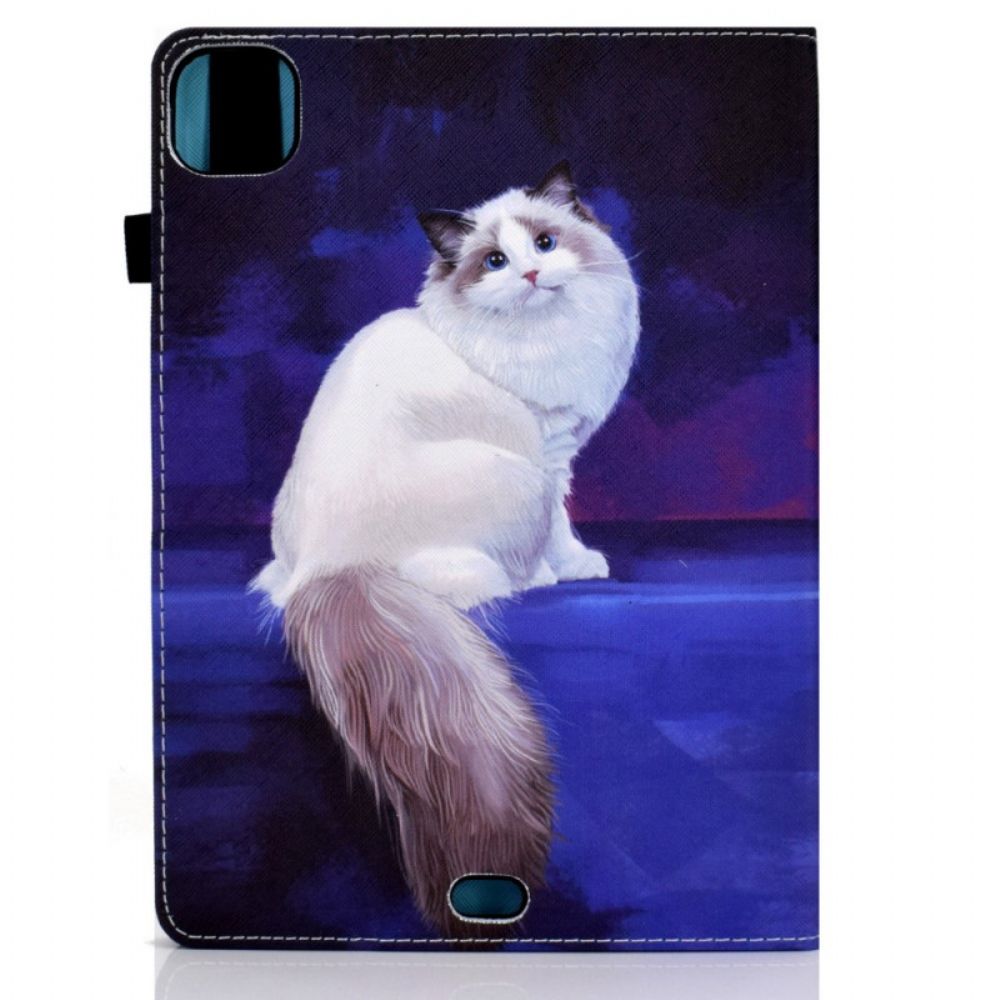 Case Für iPad Air (2024) Weiße Katze