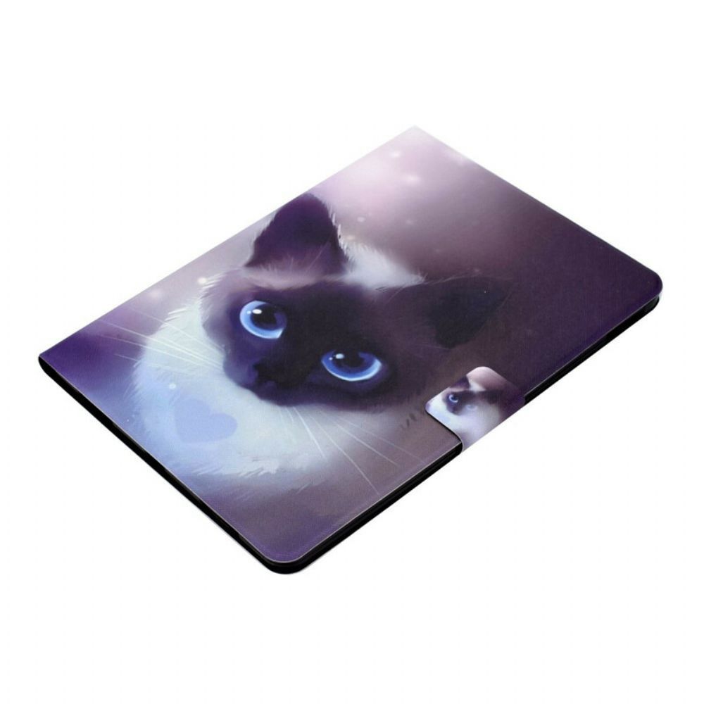 Flip Case Für iPad Air (2024) Blauäugige Katze