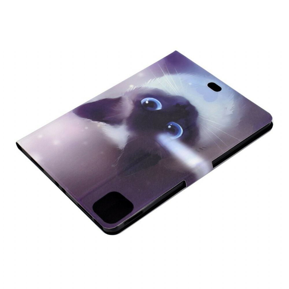 Flip Case Für iPad Air (2024) Blauäugige Katze