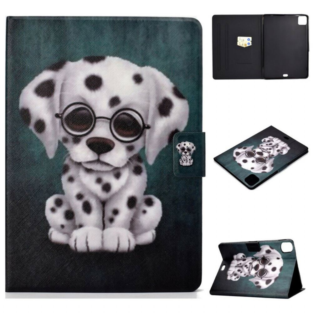 Flip Case Für iPad Air (2024) Brillenhund