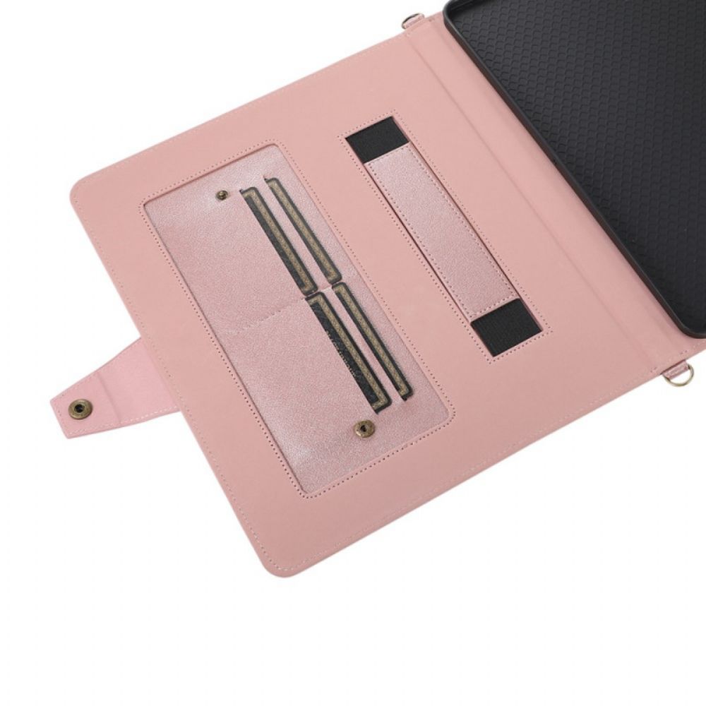 Flip Case Für iPad Air (2024) Rfid-schultergurt