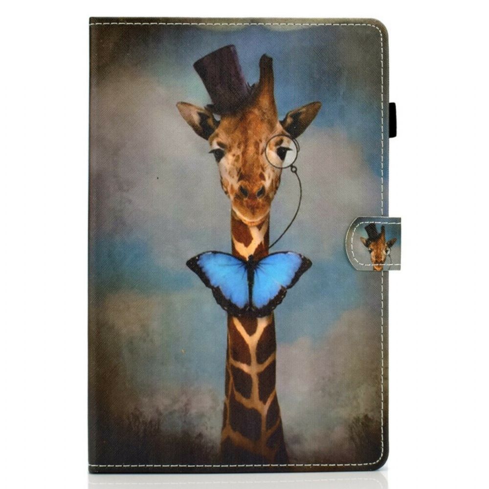 Lederhüllen Für iPad Air (2024) Schicke Giraffe