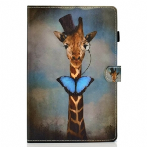 Lederhüllen Für iPad Air (2024) Schicke Giraffe