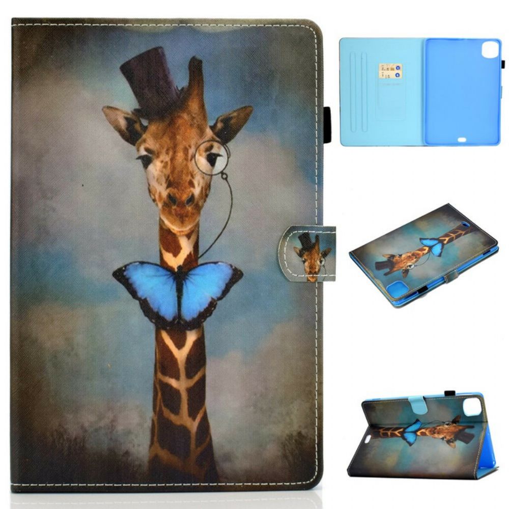 Lederhüllen Für iPad Air (2024) Schicke Giraffe