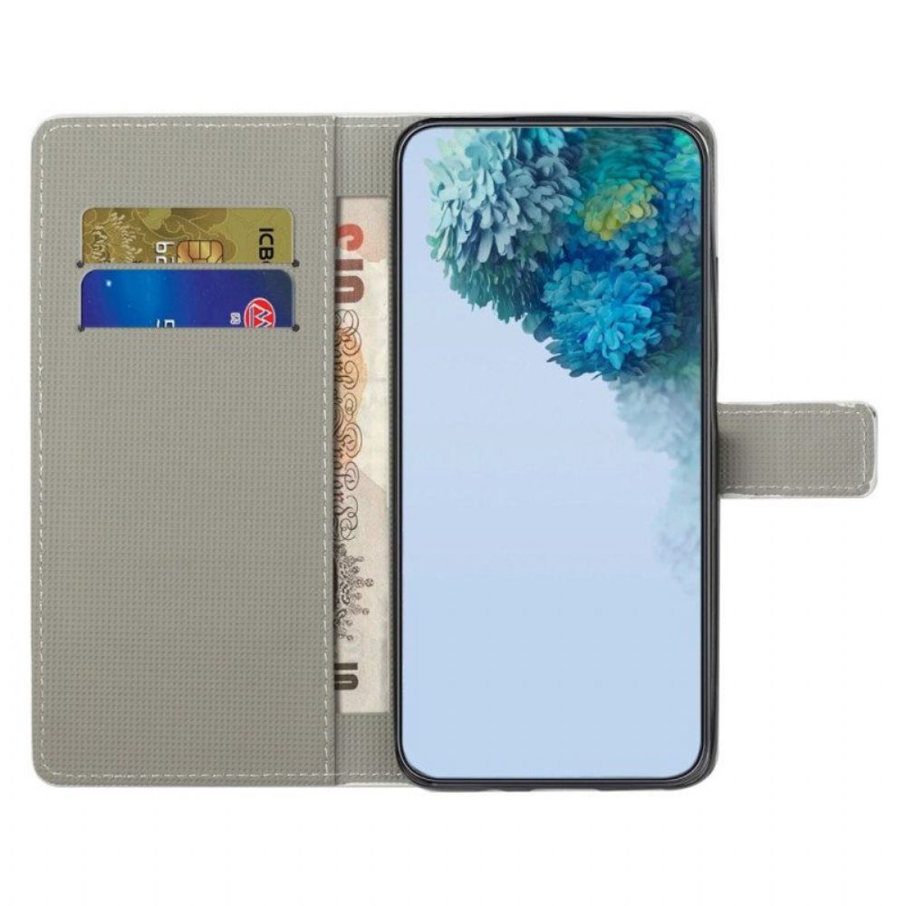 Flip Case Für Samsung Galaxy A14 / A14 5G Eulenstamm