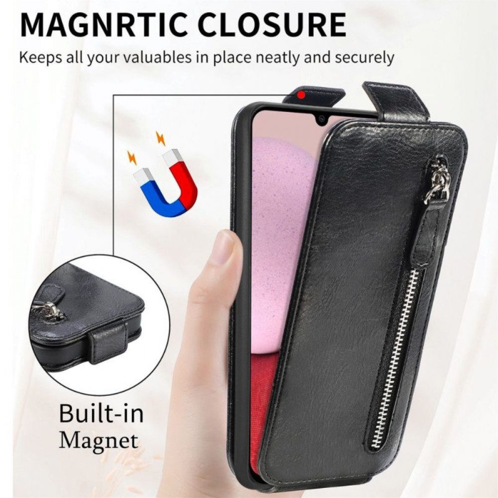 Flip Case Für Samsung Galaxy A14 / A14 5G Geldbörse Flip Case Integrierte Brieftasche Mit Vertikaler Klappe