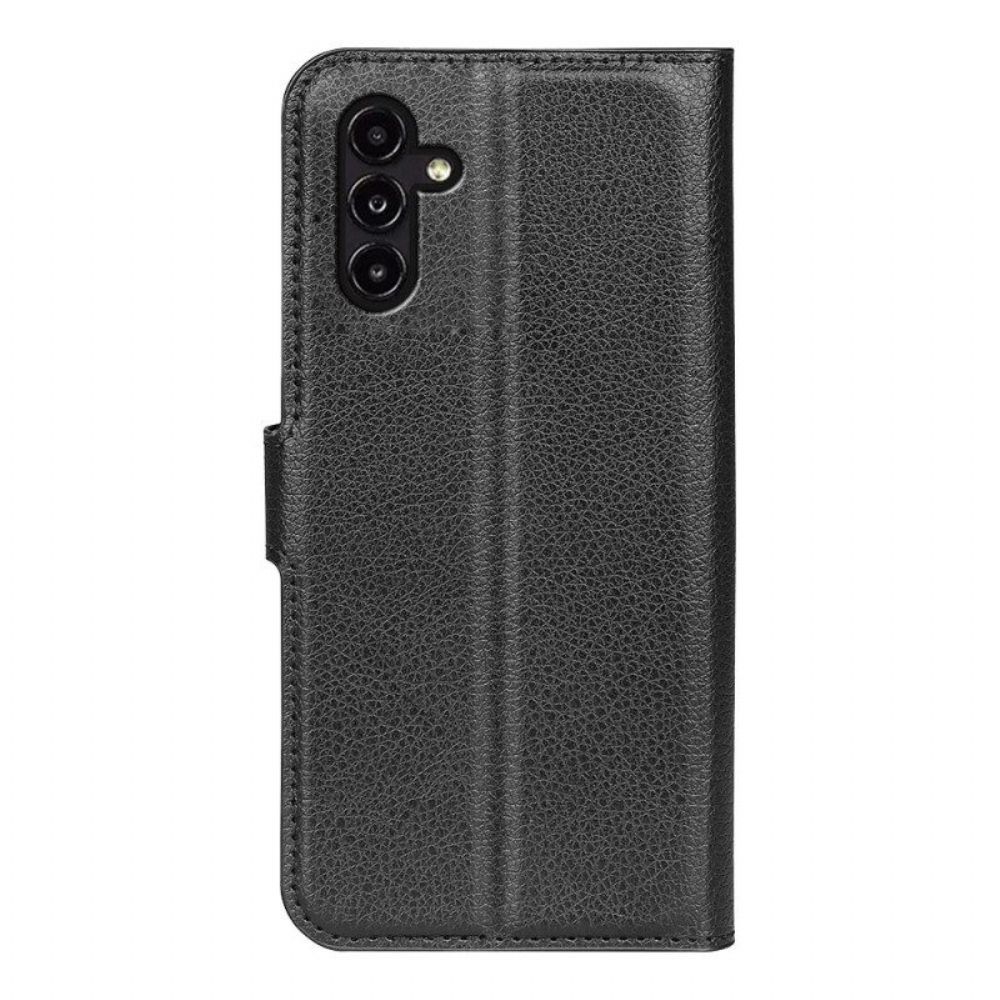 Flip Case Für Samsung Galaxy A14 / A14 5G Klassisches Kunstleder