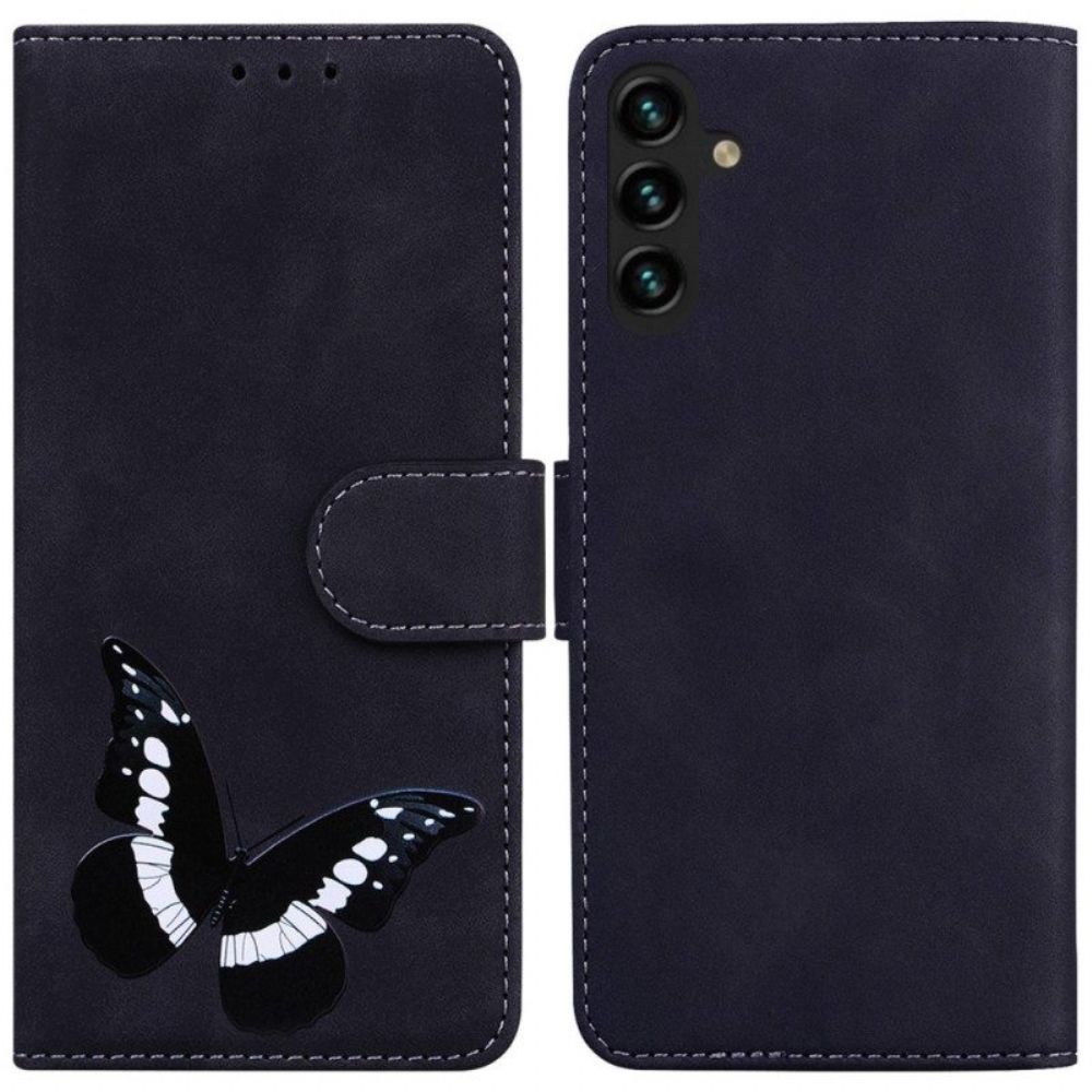 Flip Case Für Samsung Galaxy A14 / A14 5G Schmetterlingsdesign