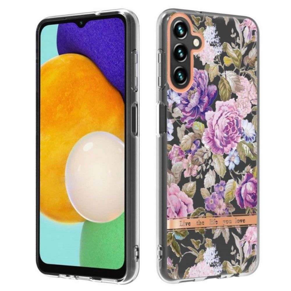 Hülle Für Samsung Galaxy A14 / A14 5G Farbenfrohe Blumen