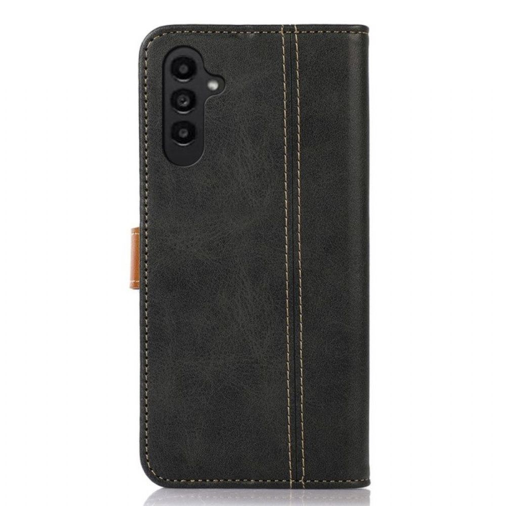 Lederhüllen Für Samsung Galaxy A14 / A14 5G Vintage-armband