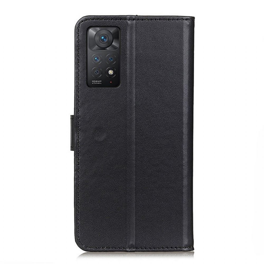 Flip Case Für Xiaomi Redmi Note 11 Pro 4G / 5G Einfaches Kunstleder