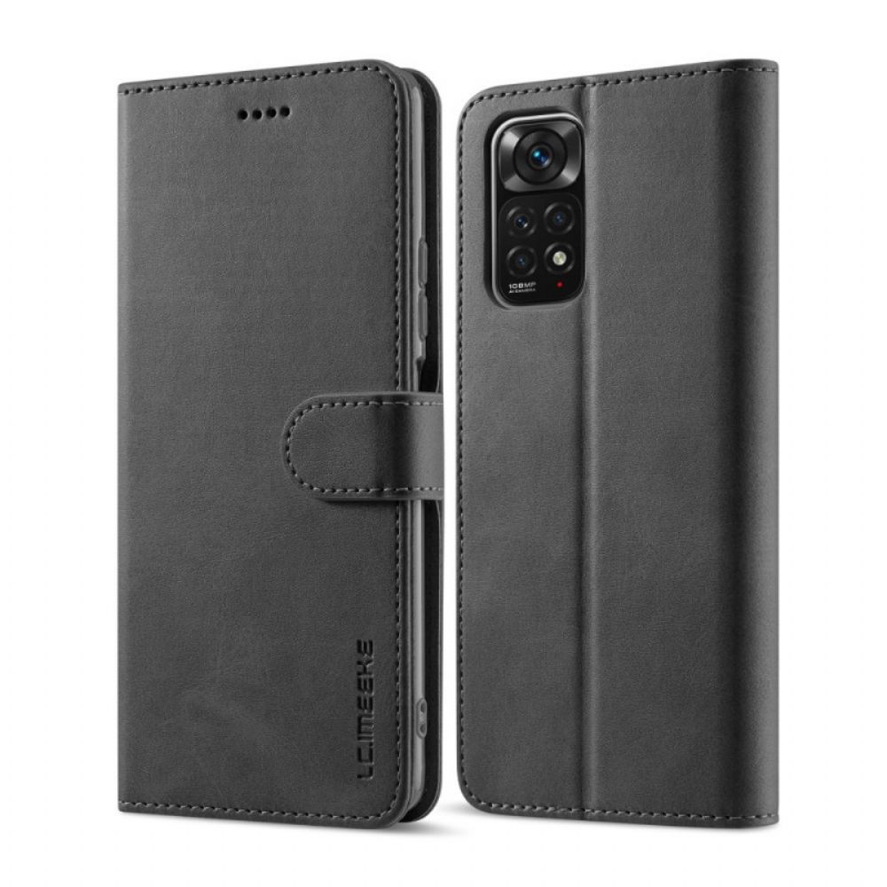 Flip Case Für Xiaomi Redmi Note 11 Pro 4G / 5G Lc.imeeke Ledereffekt