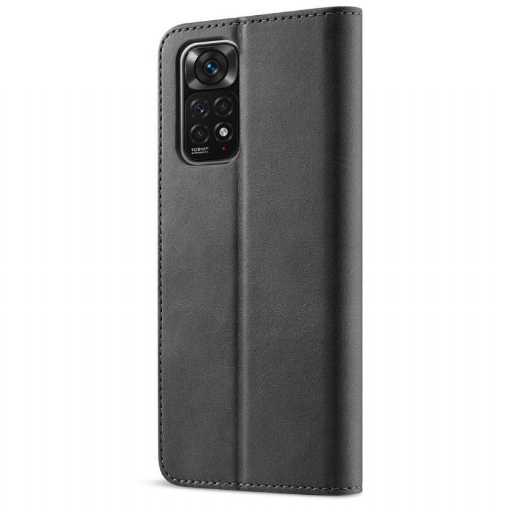 Flip Case Für Xiaomi Redmi Note 11 Pro 4G / 5G Lc.imeeke Ledereffekt