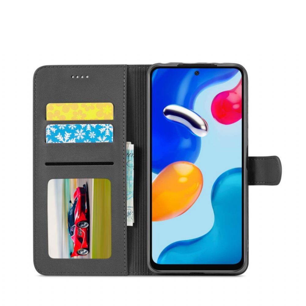 Flip Case Für Xiaomi Redmi Note 11 Pro 4G / 5G Lc.imeeke Ledereffekt