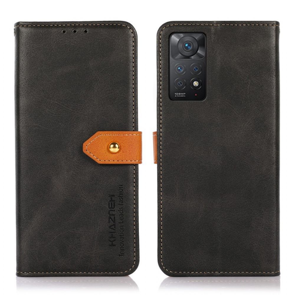 Flip Case Für Xiaomi Redmi Note 11 Pro 4G / 5G Mit Khazneh-armband