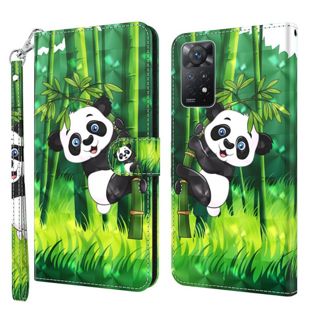 Flip Case Für Xiaomi Redmi Note 11 Pro 4G / 5G Panda Und Bambus