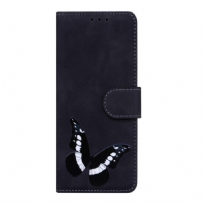 Flip Case Für Xiaomi Redmi Note 11 Pro 4G / 5G Schmetterlingshaut-touch