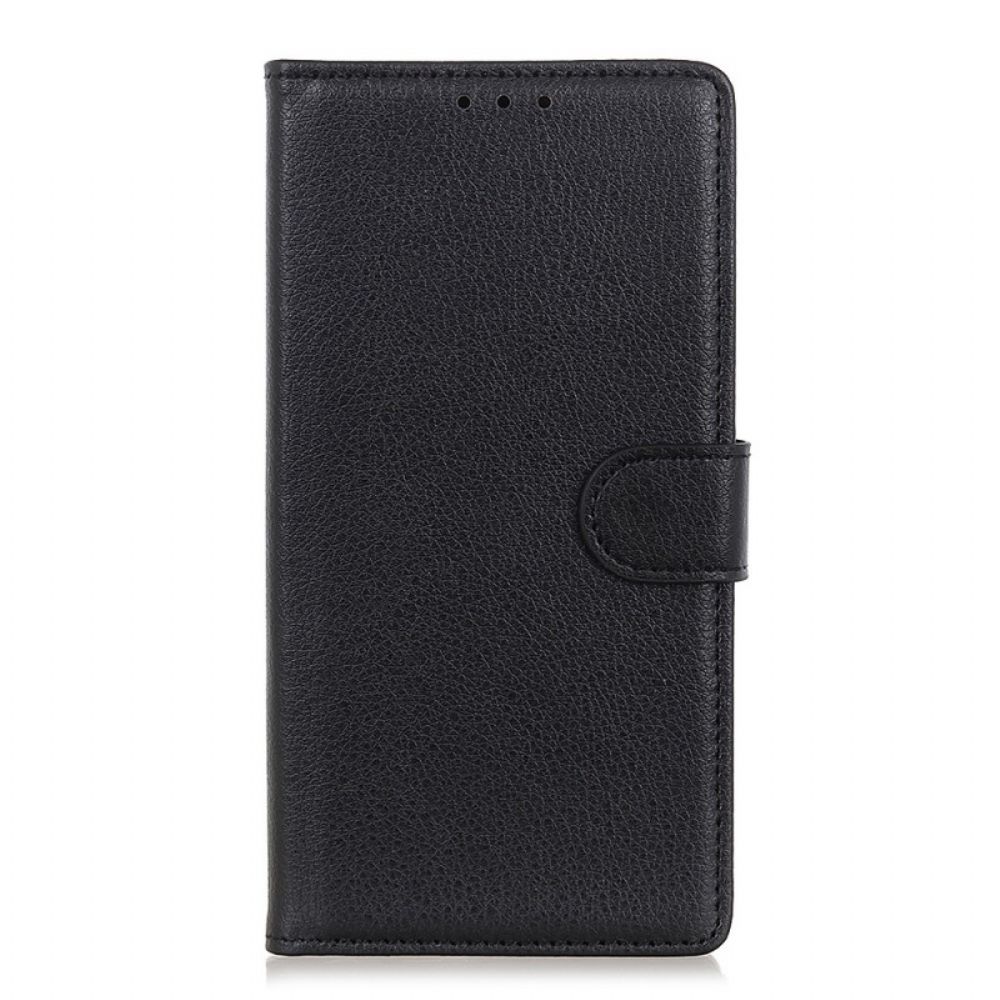 Flip Case Für Xiaomi Redmi Note 11 Pro 4G / 5G Traditionelles Litschi-kunstleder