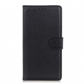 Flip Case Für Xiaomi Redmi Note 11 Pro 4G / 5G Traditionelles Litschi-kunstleder