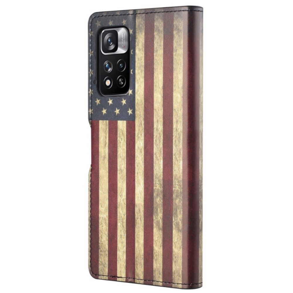 Flip Case Für Xiaomi Redmi Note 11 Pro 4G / 5G Usa-flagge