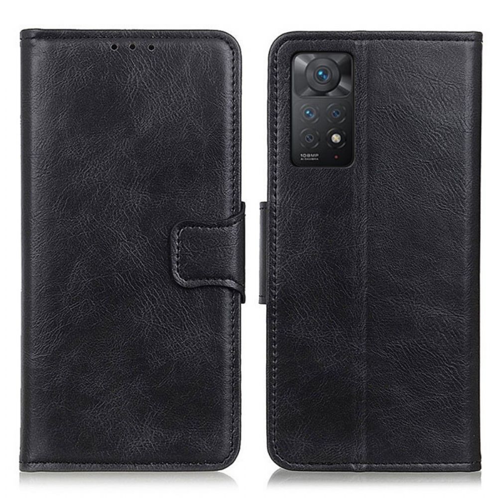 Flip Case Für Xiaomi Redmi Note 11 Pro 4G / 5G Wechselverschluss In Lederoptik