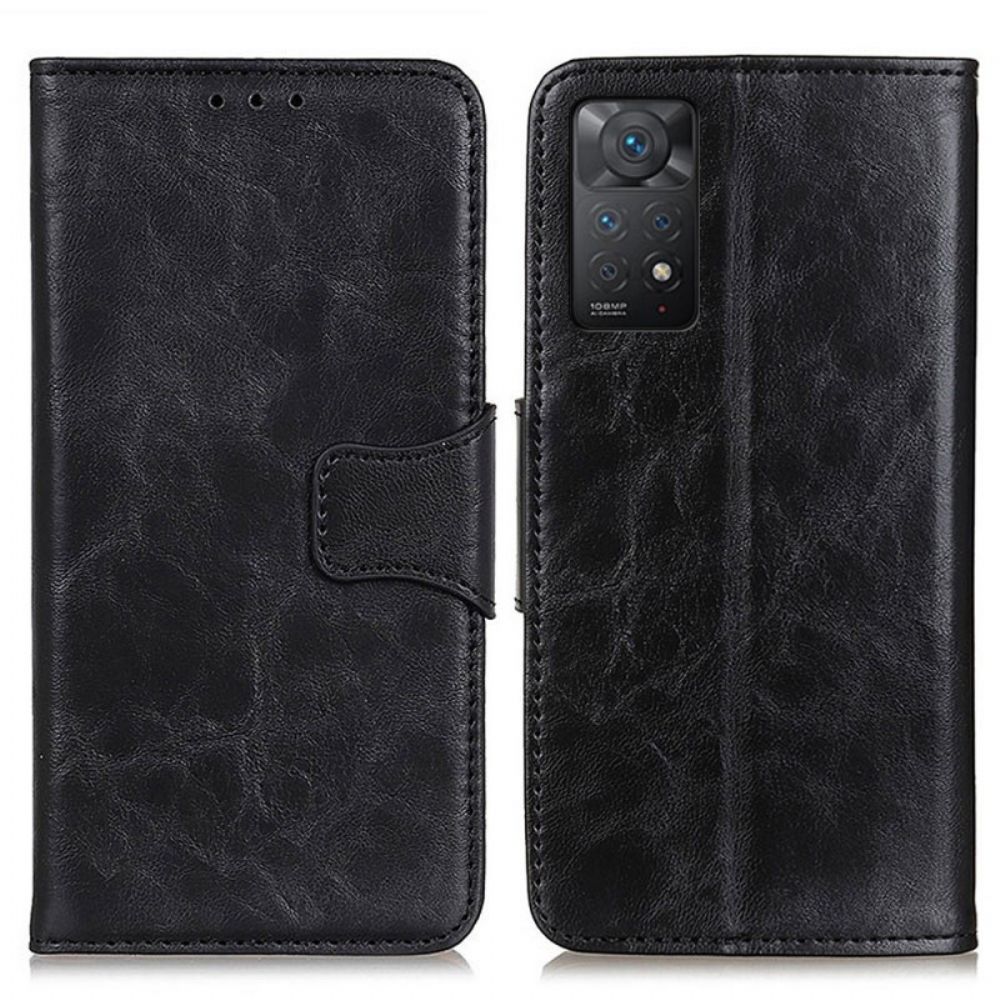 Flip Case Für Xiaomi Redmi Note 11 Pro 4G / 5G Wendeverschluss Aus Spaltleder